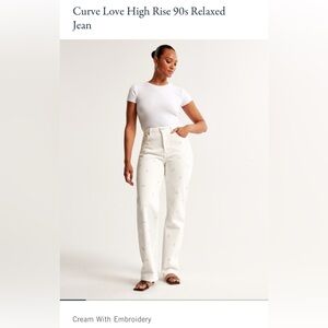 Abercrombie and Fitch curve love high rise 90s relaxed jean